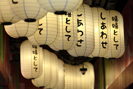 日本花灯日本灯笼照片