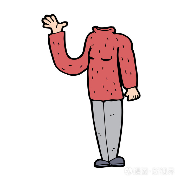 卡通无头身体混合和匹配卡通或添加自己的照片