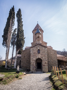 在 kakheti 地区，格鲁吉亚的 ikalto 大教堂