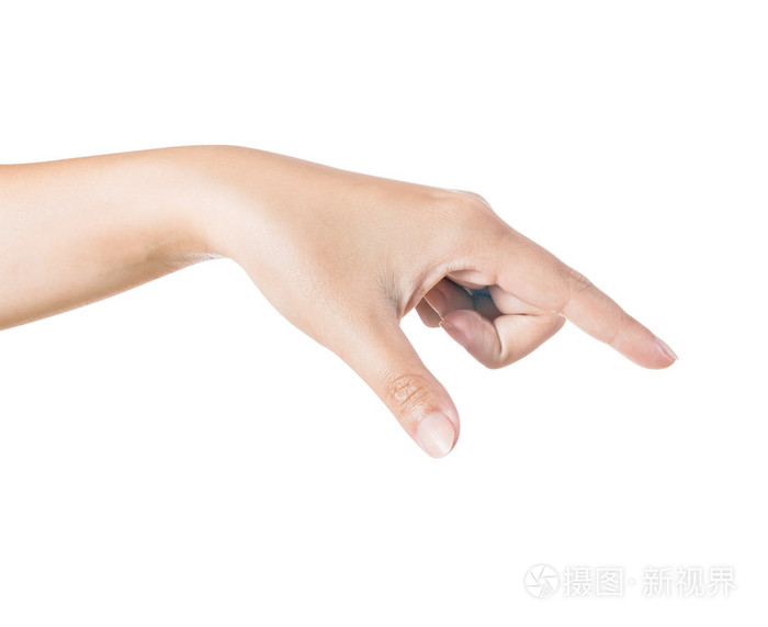 女人手抓住物体