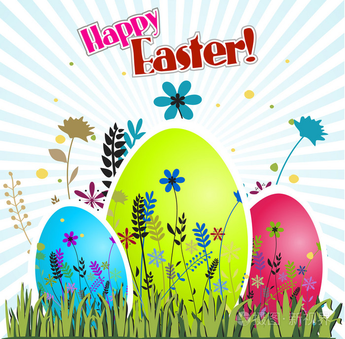 复活节彩蛋插画-正版商用图片1feix9-摄图新视界