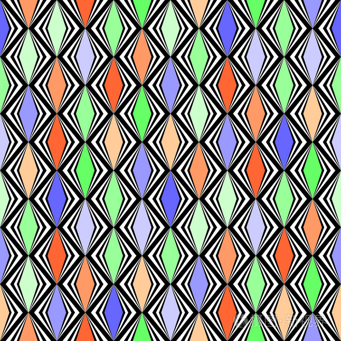 设计无缝菱形几何图案