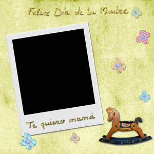 快乐母亲一天爱你妈妈在西班牙相框