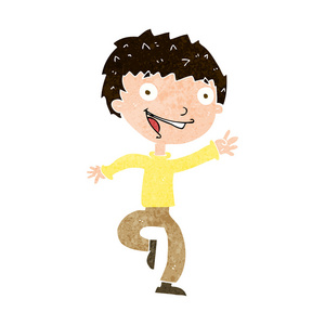卡通兴奋的男孩图片-卡通兴奋的男孩素材-卡通兴奋的男孩插画-摄图新