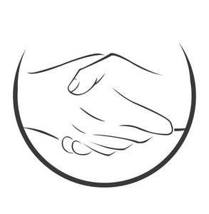 摇手形符号照片