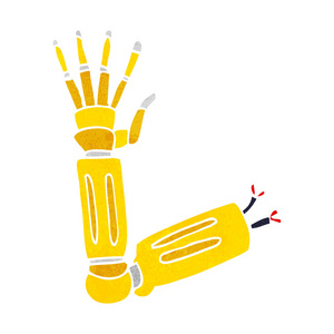 卡通机器人手臂照片