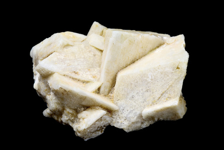 钾长石的白色晶体照片