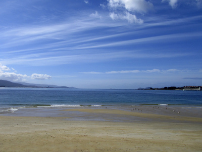 海滩风景旧德里纳河上的桥入口向指已提到的人军事的堡垒关于妈妈.