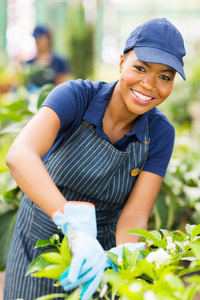 mlad afroamerick mateskch pracovnk zahradnictv