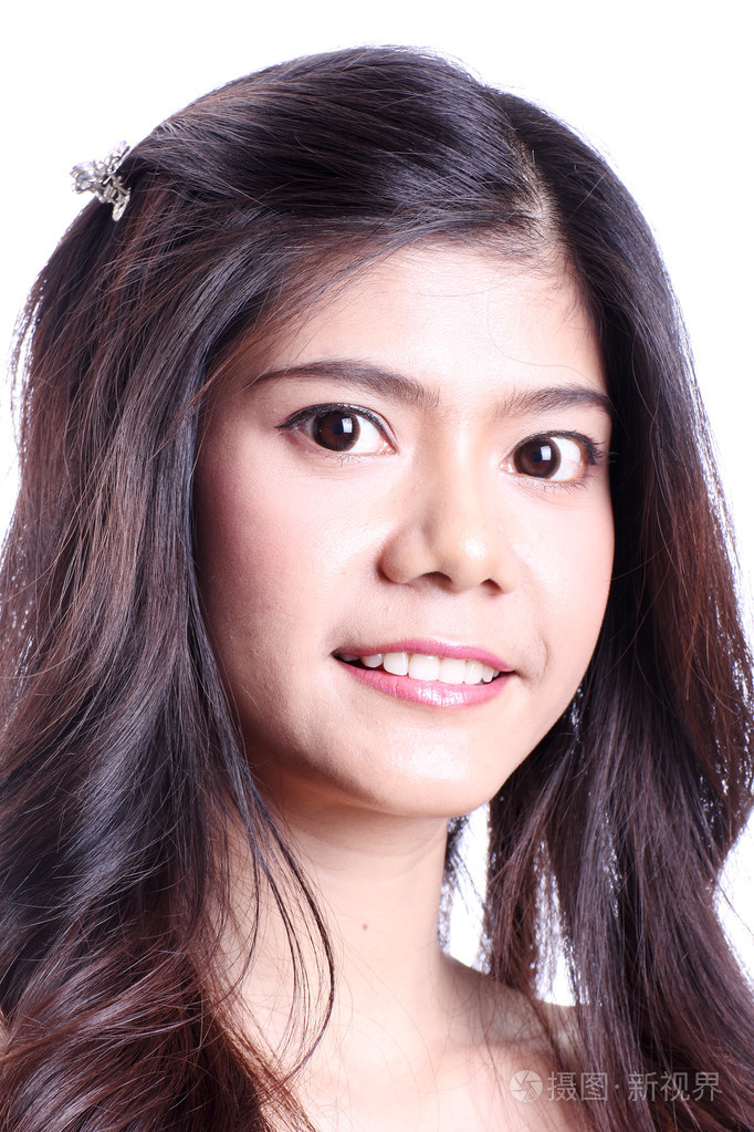 亚洲女人微笑肖像
