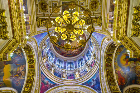 以撒大教堂在圣彼得堡，俄罗斯