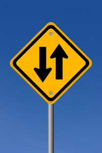 两种方式道路标志
