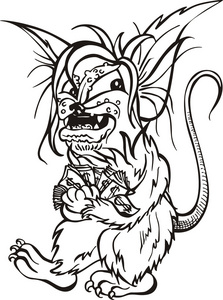 用钱鼠 — — 卡通爱鼠情人卡卡通简单卡通鼠标志豚鼠腔鼠分离卡通