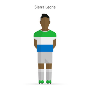 塞拉利昂的足球运动员。足球制服