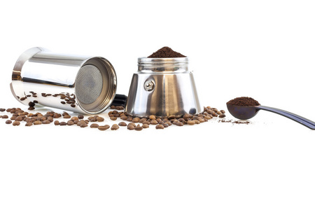 咖啡机 percolater 咖啡豆和咖啡