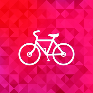 时髦复古自行车 icon.triangle 背景