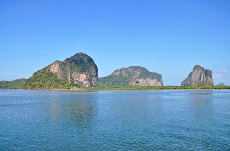 蓝色的大海和天空