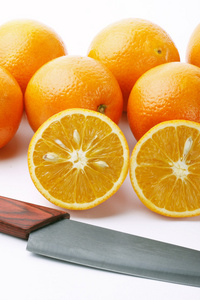 橘子用刀图片
