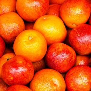 鲜红橙黄的水果背景