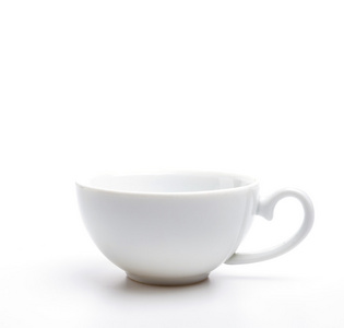 白咖啡杯子孤立的白色背景