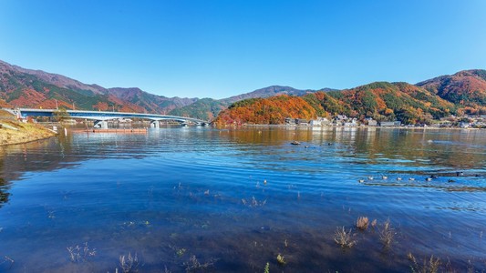 日本山梨县河口湖 川口 ko