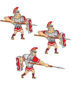 罗马士兵攻击动画雪碧