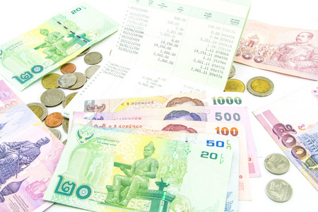 泰国纸币与硬币