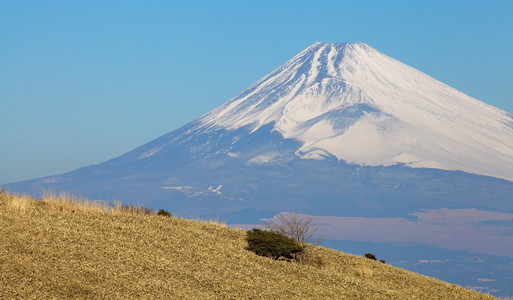 山富士在冬天