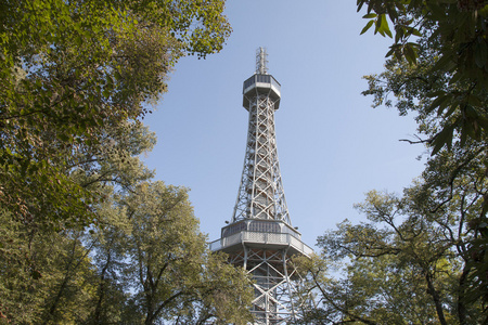 瞭望塔，petrin 山公园布拉格