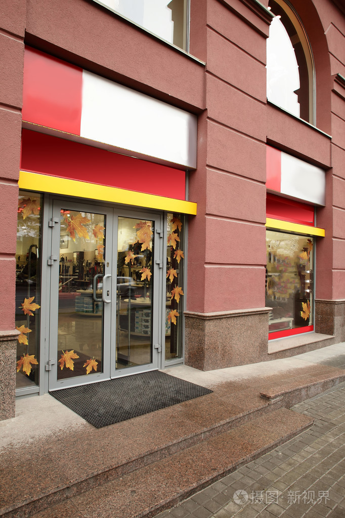 美丽的欧洲商店的窗口