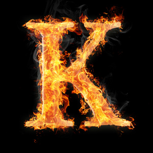 字体和符号在黑色的背景，为不同的目的上的火