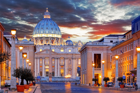 梵蒂冈，罗马的圣彼得大教堂