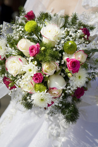 新娘婚礼上的鲜花