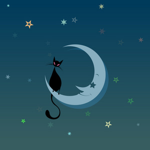 故事黑猫图片