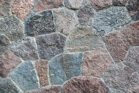 旧的石头墙的片段