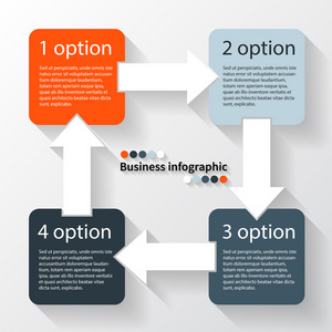 现代的矢量信息图形的商务项目