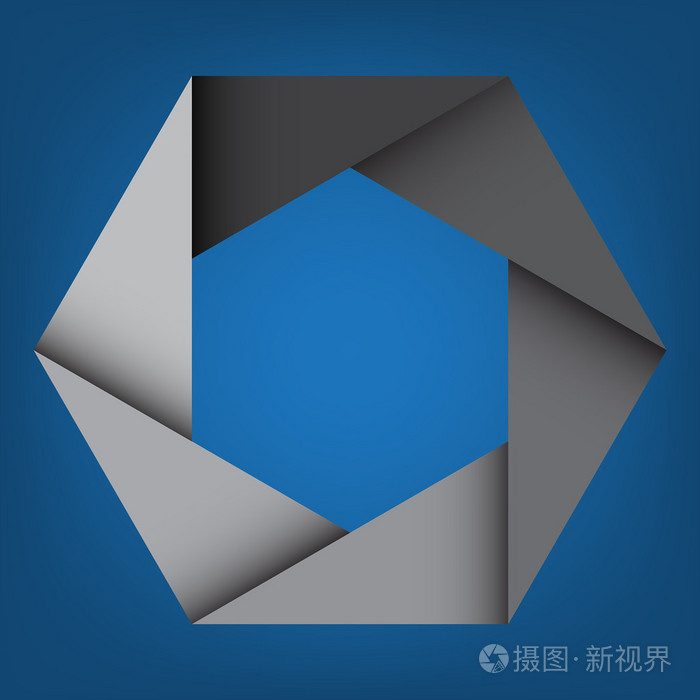 抽象灰色八角形背景, 设计 element.eps10