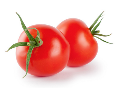 两个成熟红西红柿