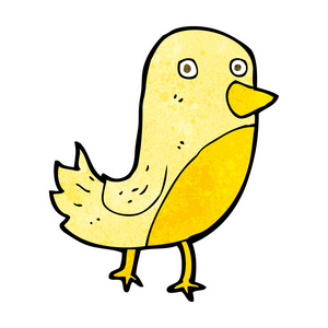 卡通黄色鸟