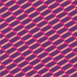 紫色等距的矩形图案