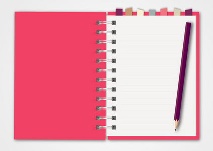 粉红色的笔记本