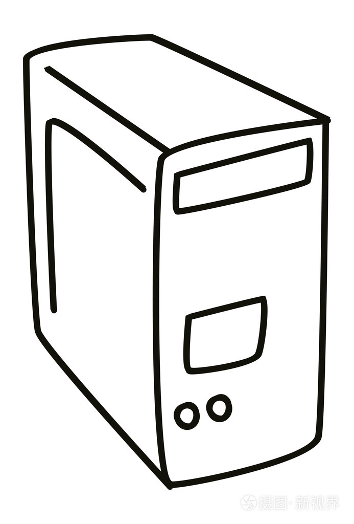 手绘制的计算机插画-正版商用图片1fkb2y-摄图新视界