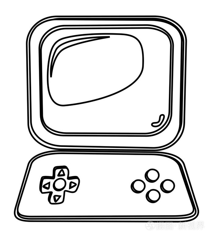 视频播放器的图标艺术插画-正版商用图片1fkhf3-摄图新视界