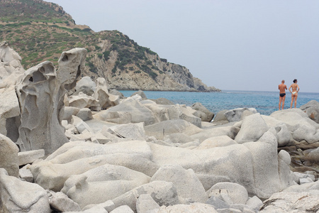 海滩附近别墅西缪斯撒丁岛意大利