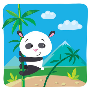 小大熊猫以竹子为食