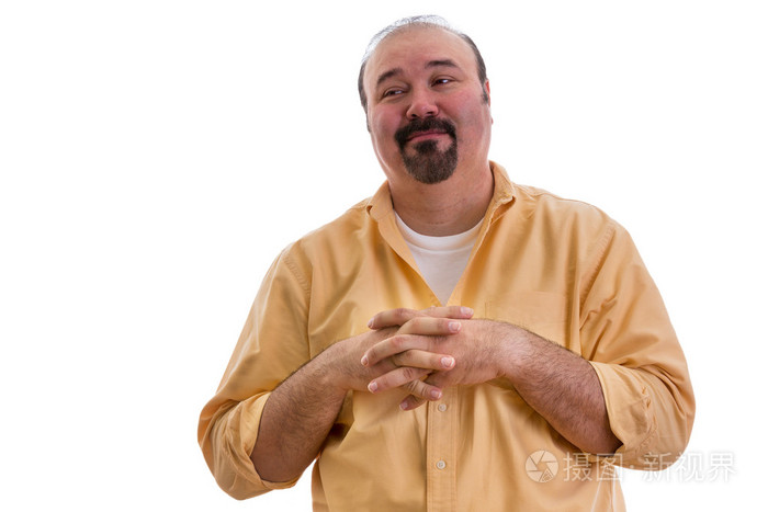 快乐的人,带着得意的表情