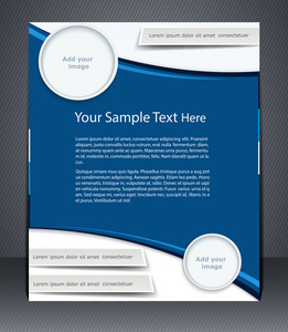 vektor layout fretag flygblad, tidning tcke eller corporate de