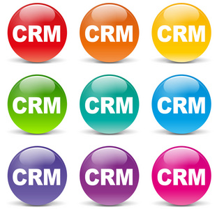 矢量 crm 集的图标