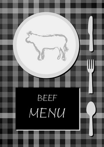 牛肉菜单图片
