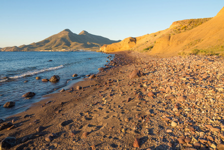 cabo de gata 海岸日出